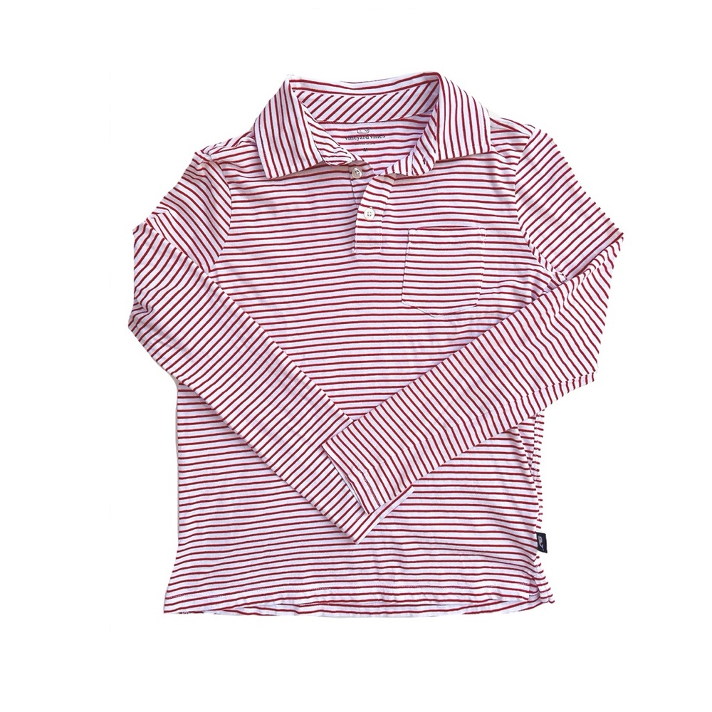 SOLD - Vineyard Vines Long Sleeve Cotton Polo M